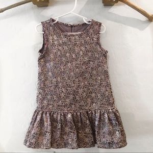 2/3T PEEK Toddler Girls Mauve Metallic Dress